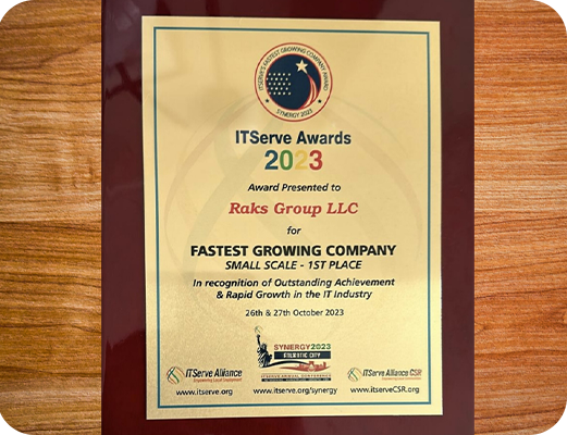 Raks Group: Fastest Growing, IT Industry Excellence